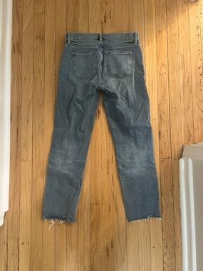 LOFT Women’s Straight-Leg Denim Jeans in Light Blue Wash